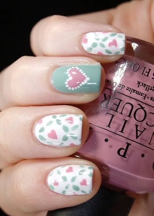 Hermosas uñas decoradas | uñas♥ | Pinterest | Valentine's Day ...