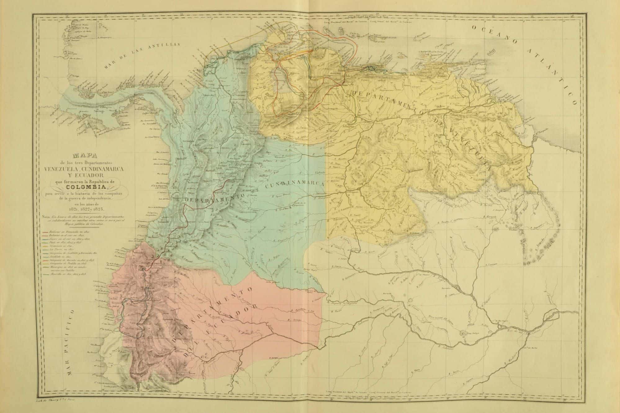 Historia del mapa de Colombia - Geografía Infinita