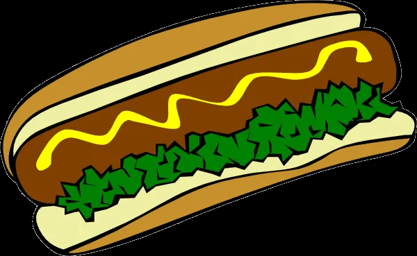 Hot Dog clip art - vector clip art online, royalty free & public ...