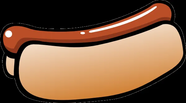 Hot Dog clip art - vector clip art online, royalty free & public ...