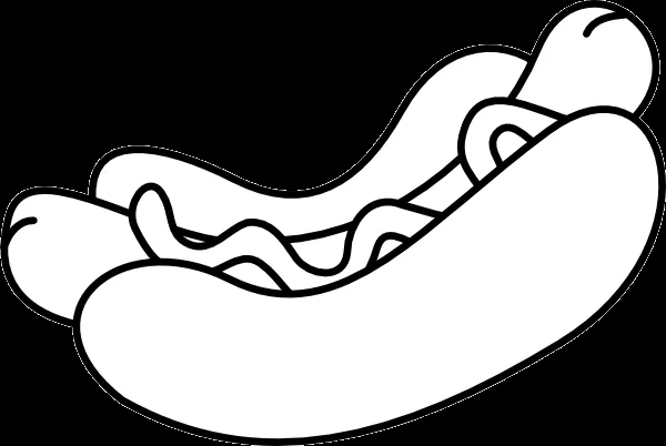 Hotdog clip art - vector clip art online, royalty free & public domain