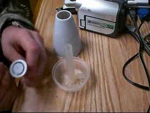 How to make a trumpet mute out of a renuzit air freshener - YouTube