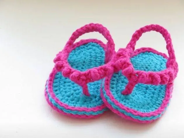 Huarache azul rosa | bebe zapatos y huaraches | Pinterest