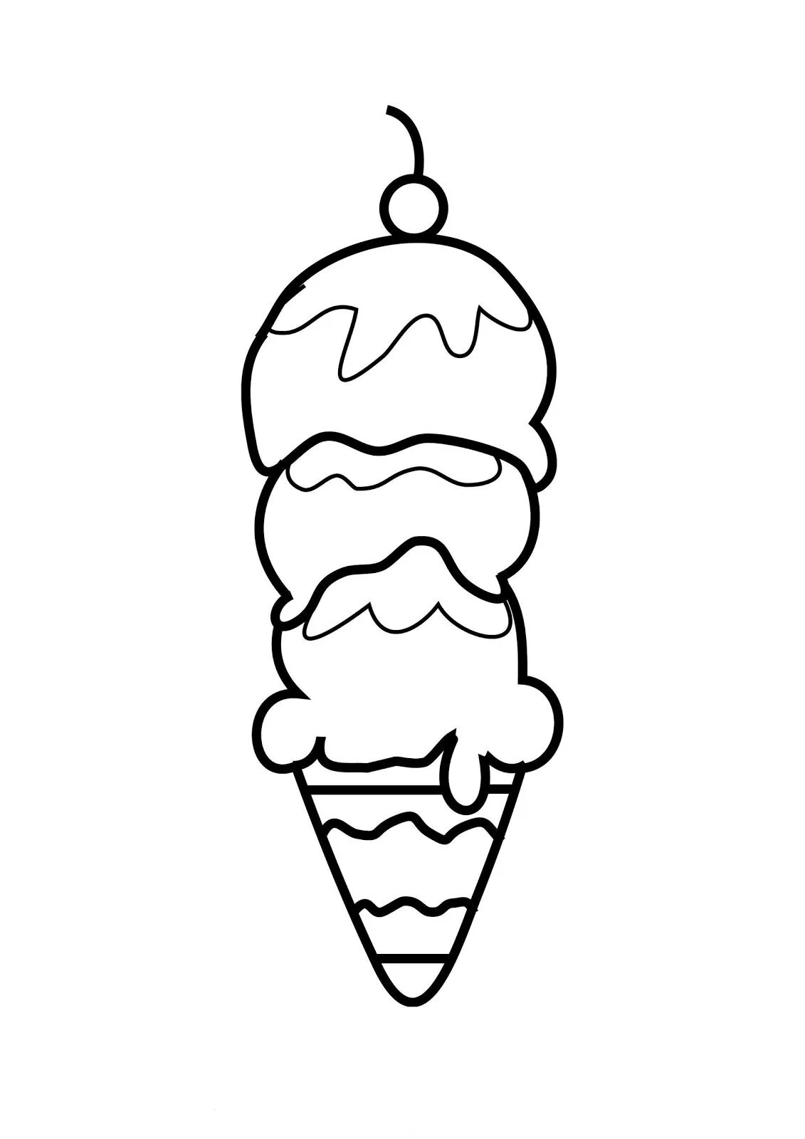 Ice Cream Cone Coloring:Child Coloring and Children Wallpapers