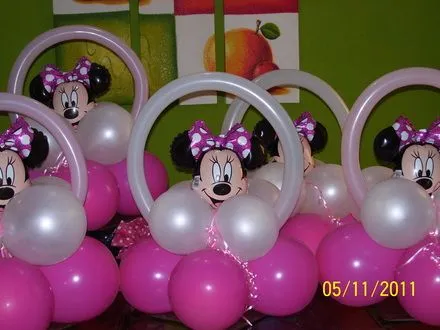 Arreglos de globos de Minnie Mouse - Imagui
