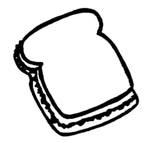Imágenes para colorear de un sandwich - Imagui