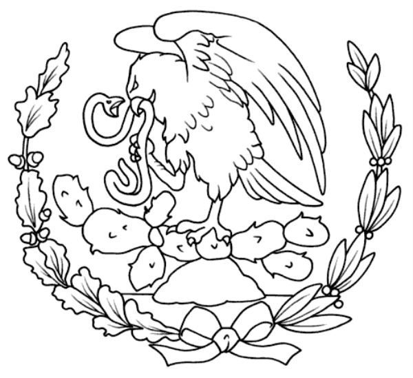 COLOREA TUS DIBUJOS: Escudo República Mexicana