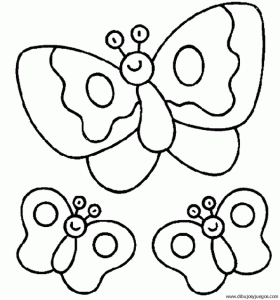 Mariposas animadas para colorear - Imagui