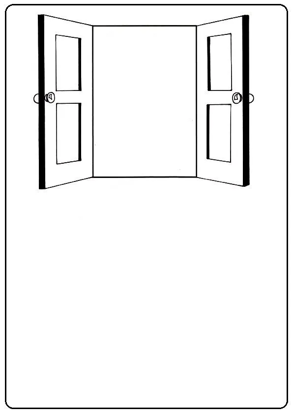 Dibujos para colorear de puerta - Imagui