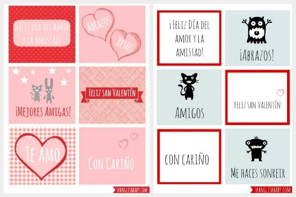 5 imprimibles GRATIS de San Valentín para niños. | Madres Conectadas