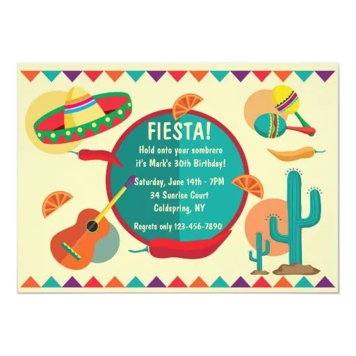 Invitación mexicana de la fiesta de cumpleaños del | Zazzle