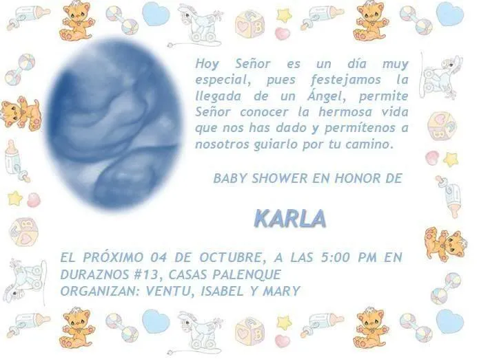Invitaciónes baby shower niña Precious Moments - Imagui | graciela ...