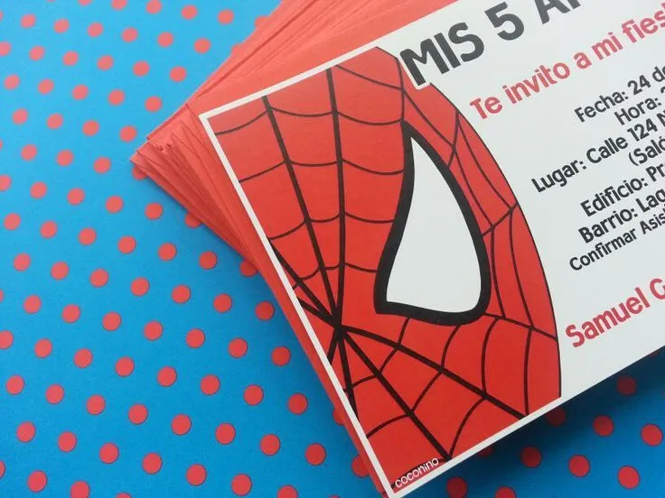Invitaciones a la fiesta de Spiderman | imprimibles | Pinterest ...