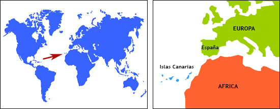 Donde están las Islas Canarias?