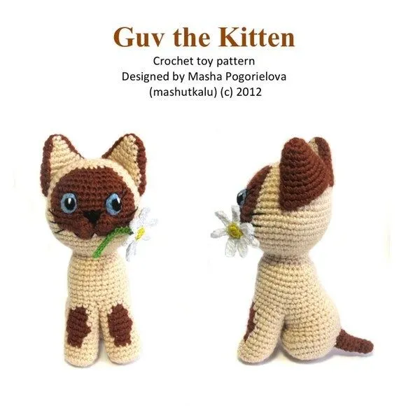 Jefe el gatito pdf crochet patrón de juguete por mashutkalu