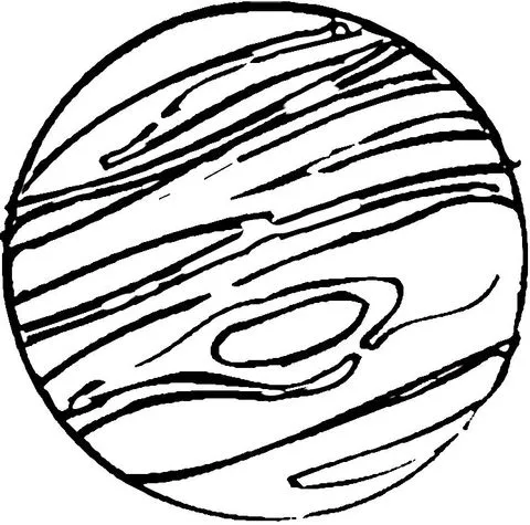 Jupiter dibujo para colorear | SuperColoring.com