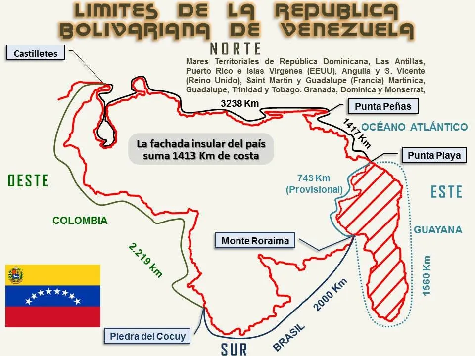 LÍMITES DE NUESTRO PAÍS. Territorio venezolano. | by UEN Bolivariana  Armando Zuloaga Blanco 4to grado C | Medium