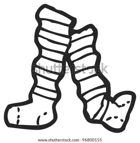 Long Socks Cartoon Imagen de archivo (stock) 96800155 : Shutterstock