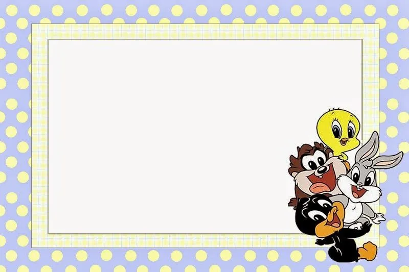 Looney Tunes Bebés: Invitaciones para Imprimir Gratis. | Oh My Bebé!