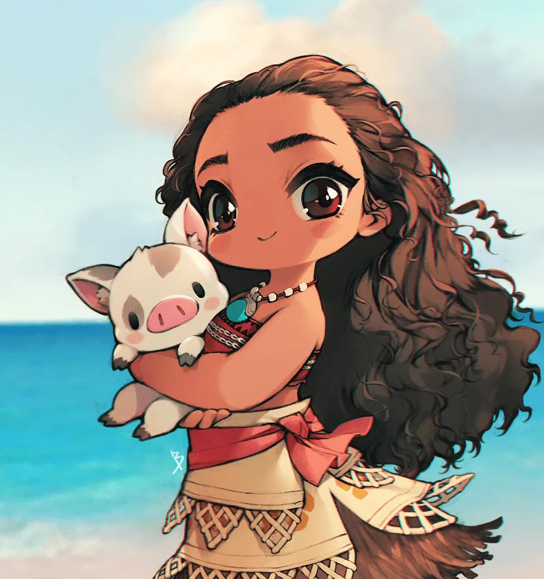 I love love love Moana she us so cool:) she is actually one of my ...