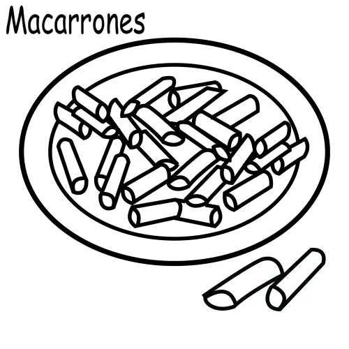 macaroni and cheese, free coloring pages | Coloring Pages