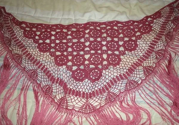 Mantones de crochet a ganchillo de flamenca - Imagui