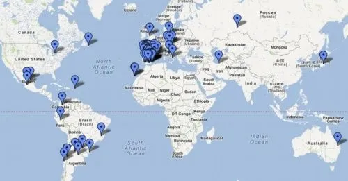 Mapa de todo el mundo con nombres - Imagui