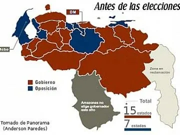 Nuevo mapa político: Venezuela antes y después de las elecciones