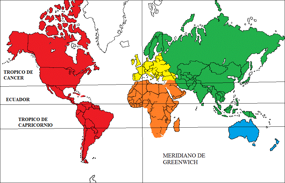 Planisferio Mudo Con Lineas Imaginarias Imagui