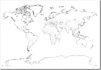 Mapa del mundo sin nombre - Imagui