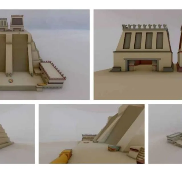 Así es la maqueta monumental del Templo Mayor que estará frente a Palacio  Nacional | Proceso