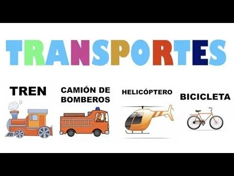 Los medios de transporte en español - YouTube