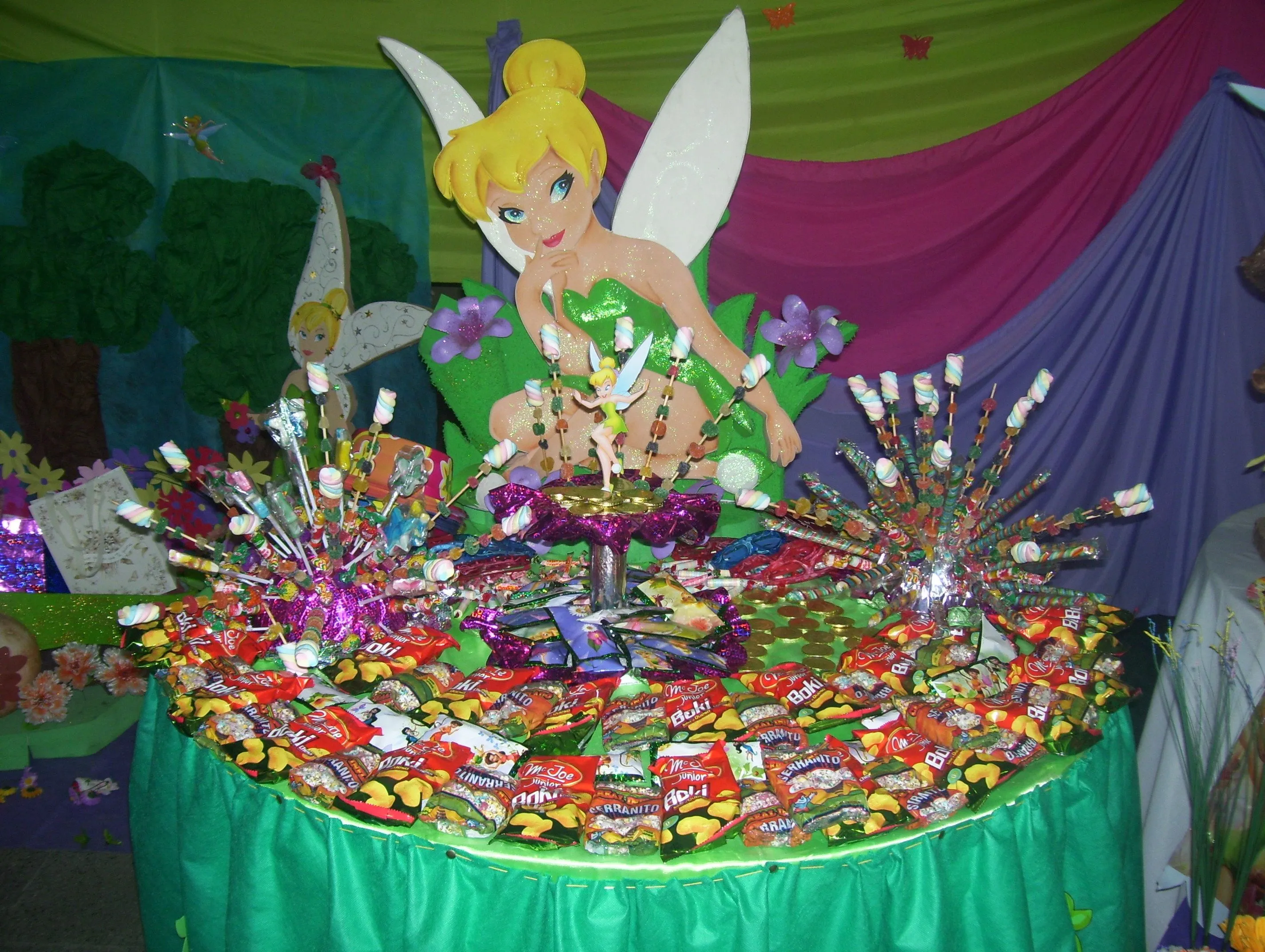 Mesa de dulces de campanita - Imagui | Fiesta Tinkerbell ...