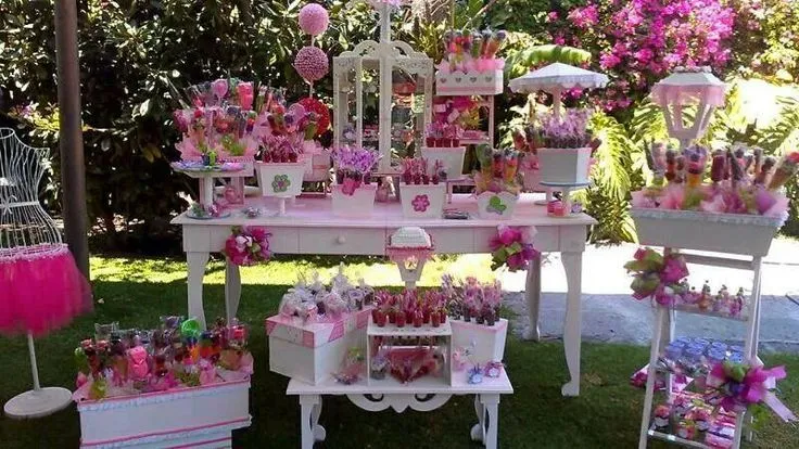 Mesa de dulces rosa | Fiestas infantiles | Pinterest | Bodas ...
