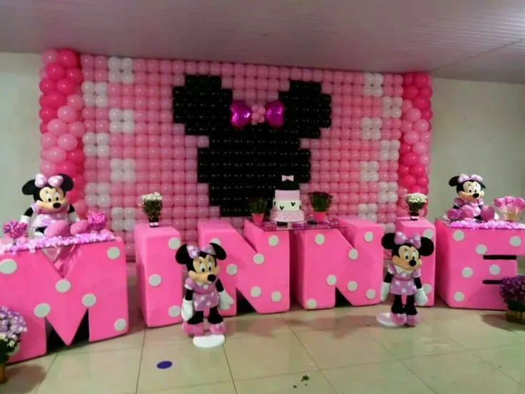 Minnie Mouse | Decoración con globos | Pinterest | Minnie Mouse ...
