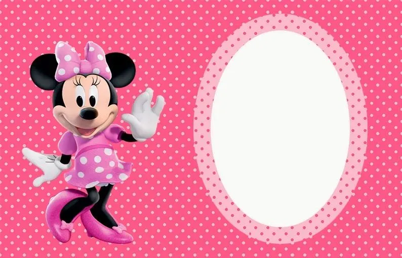 Minnie Mouse Fiesta en Rosa: Invitaciones para Imprimir Gratis ...