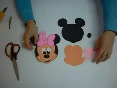DIY Minnie Mouse Gorra en Foami, Goma Eva (1ra Parte) Easy Crafts ...