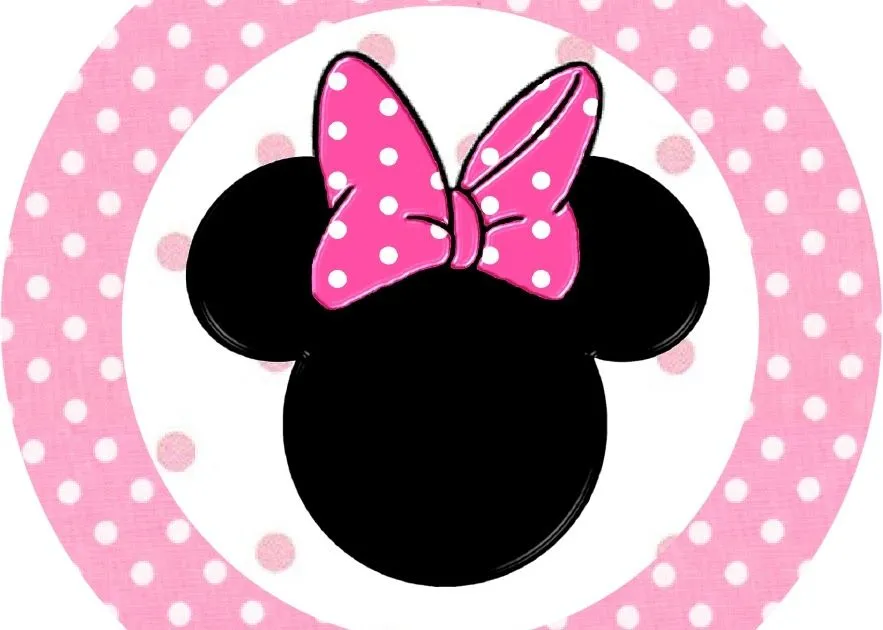 Minnie Mouse: toppers o etiquetas para imprimir gratis, en tonos rosa y  lunares. - Ideas y material gratis para fiestas y celebraciones Oh My  Fiesta!