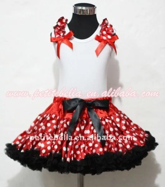 Minnie Red White Polka Dots EXTRA completo Pettiskirt con a juego ...