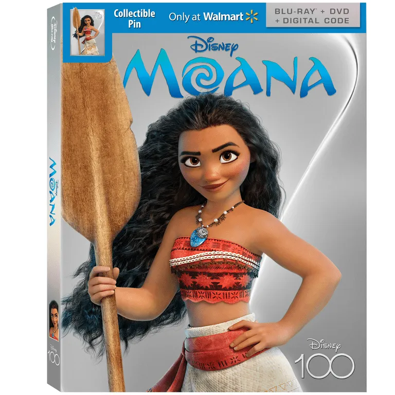 Moana - Disney100 Edition Walmart Exclusive (Blu-ray + DVD + Digital Code)  - Walmart.com