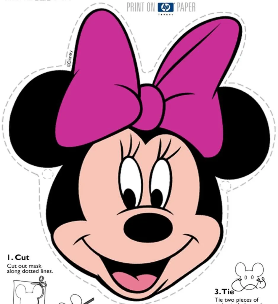 molde para imprimir de la cara de minnie mouse | Minnie mouse clubhouse, Minnie  mouse birthday decorations, Minnie mouse wreath