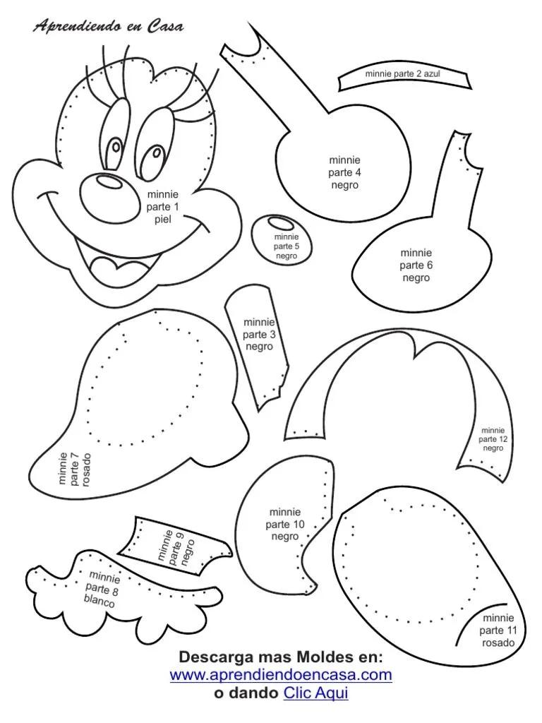 Molde Minnie Mouse | PDF