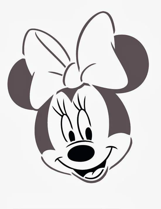 Moldes de la cara de Minnie Mouse. - Ideas y material gratis para fiestas y  celebraciones Oh My Fiesta!