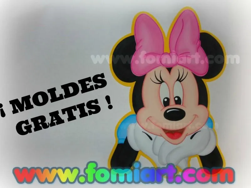 Moldes Gratis : Minnie Mouse - Fomiart