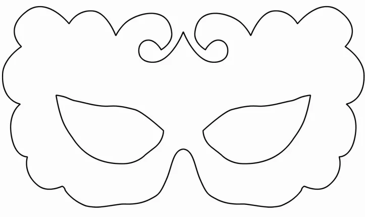 Moldes de mascara de carnaval - Imagui