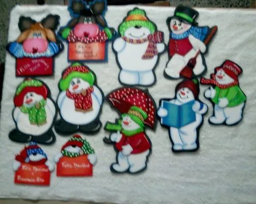 Moldes muñecos navideños en foami - Imagui