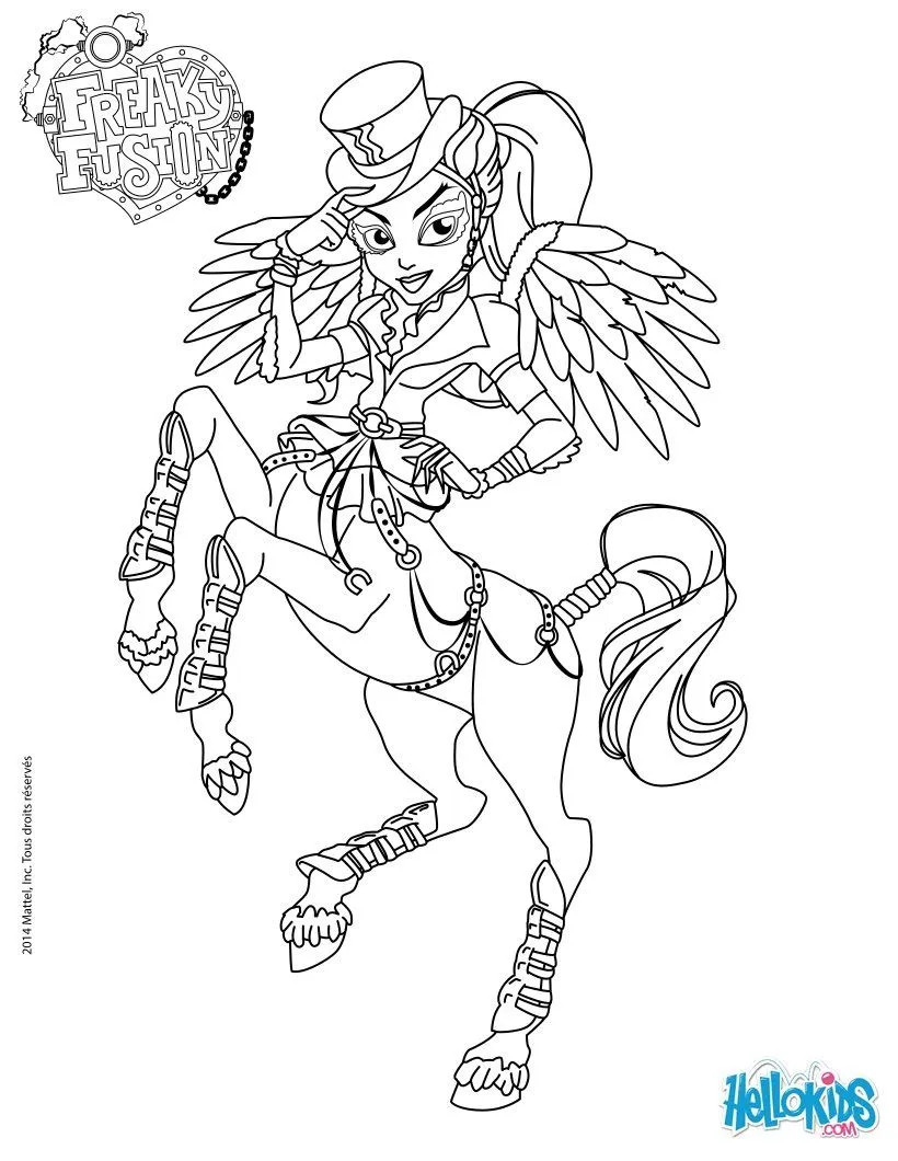 MONSTER HIGH coloring pages : 63 online toy dolls printables for girls