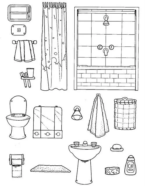 Dibujos para colorear de bañarse - Imagui
