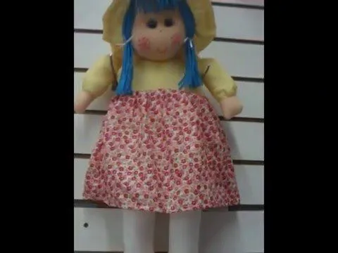 muñecas , de tela tipó pepona grande hecha a mano! - YouTube
