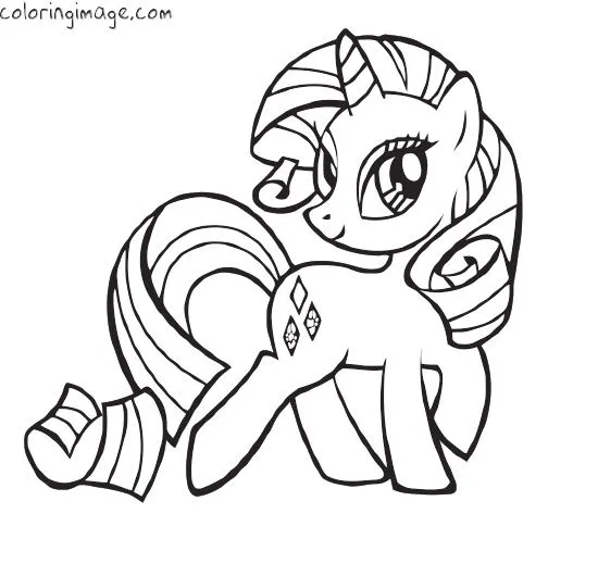 My little pony coloring page (Rarity) | My Little Pony Party ...